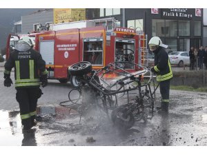 Elektrikli aracın kontağını çevirince olan oldu