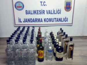 Jandarmadan kaçak içki operasyonu