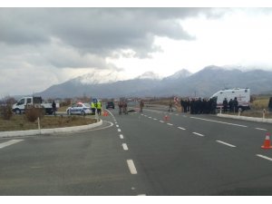 Elazığ’da trafik kazası:1 ölü