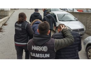 Samsun’da 14 bin adet uyuşturucu hapla yakalanan 2 kişi tutuklandı