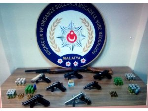 Malatya’da silah kaçakçılarına operasyon