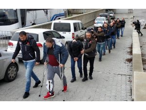 Samsun’da ’torbacı’ operasyonunda 11 şüpheli adliyede