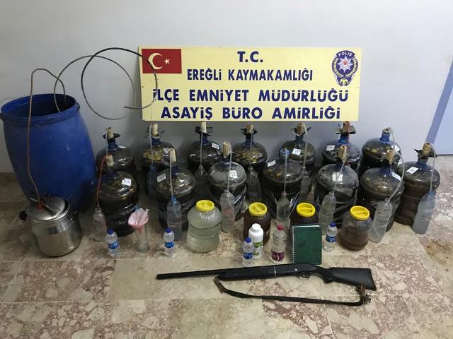 Ereğli'de kaçak içki operasyonu: 1 gözaltı