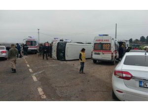 Şanlıurfa’da öğrenci servisi devrildi: 8 yaralı