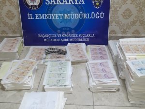 Sakarya’da 1 milyon 819 bin 200 TL sahte para ele geçirildi
