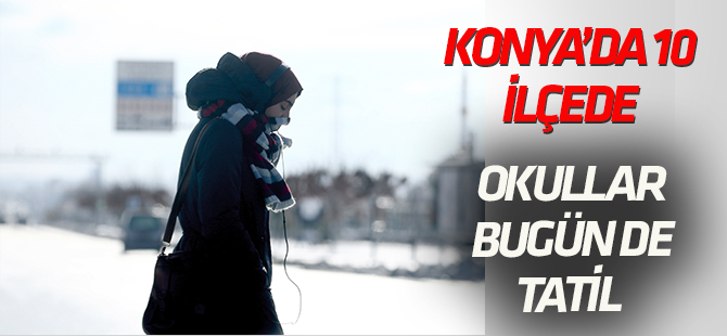 Konya'da eğitime kar engeli