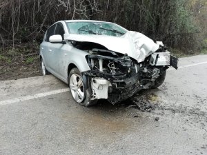Gizli buzlanma kaza getirdi: 1 yaralı