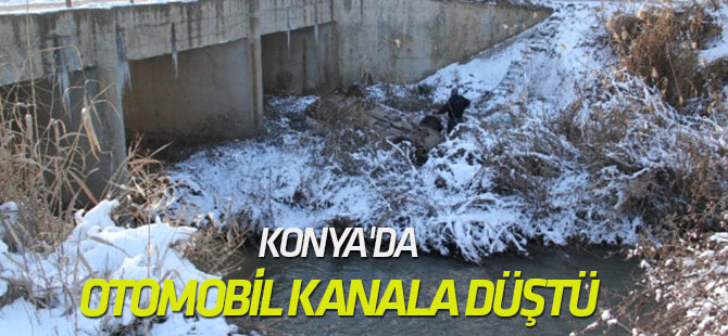 Konya'da Otomobil Kanala Düştü: 1 Yaralı