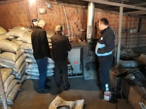 Alaşehir Zabıtasından baca denetimi