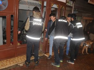 Cizre’de Narkotik Polislerinin uyuşturucu denetimi gece de devam etti
