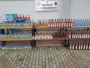 Jandarman kaçak içki operasyonu