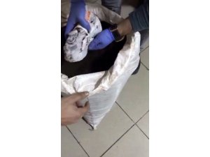 Siyah çay içine ruhsatsız silah gizleyen kişi otogarda yakayı ele verdi