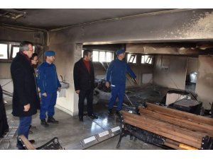 Kırıkkale’de Geri Gönderme Merkezinde yangın