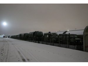 Suriye sınırına askeri sevkiyat