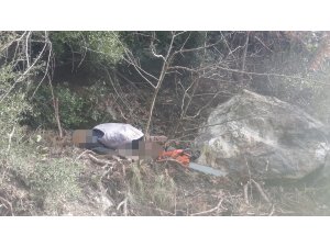 Aydın'da kaya parçasının altında kalan kişi öldü