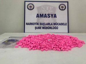 Amasya’da bin 570 extacy hap ele geçirildi