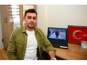 Babasının şehit silah arkadaşı için şiir yazdı