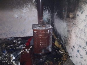 Siirt’te bir evde yangın çıktı