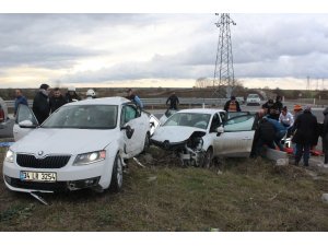 Tekirdağ’da trafik kazası: 8 yaralı