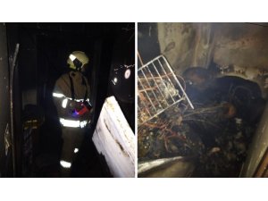 Elektrik kontağından çıkan yangın paniğe sebep oldu