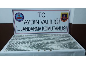 Aydın’da 1050 adet gümüş sikke ele geçirildi