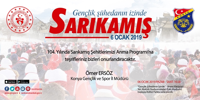 Sarıkamış Şehitleri için yürüyüş
