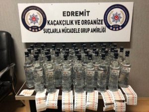 Edremit’te kaçak içki operasyonu
