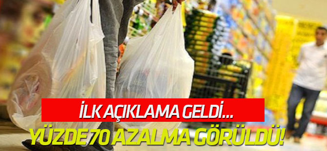 İlk açıklama geldi... Yüzde 70 azalma görüldü!
