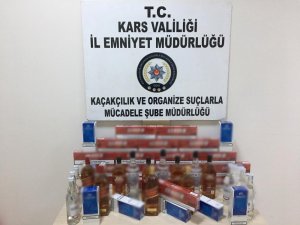 Kars polisinden sahte içki ve uyuşturucu operasyonu