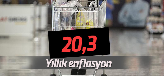 2018 yılında enflasyon 20.30 oldu