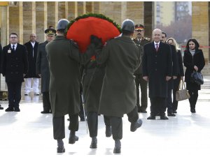 Irak Cumhurbaşkanı Salih Anıtkabir'de