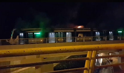KONYA'DA TRAMVAY YANGINI