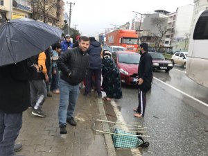 13 yaşındaki çocuğa ana yolda otomobil çarptı