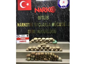 Bitlis’te 61 kilo esrar ele geçirildi