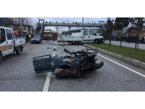 Samsun’da trafik kazası: 1 ölü, 1 yaralı