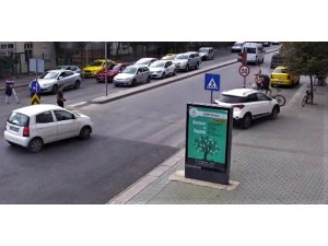 Eskişehir’de kaza anları şehir polis kamerasında