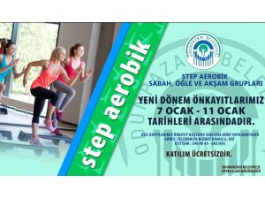 Yeni dönem step aerobik kayıtları başlıyor