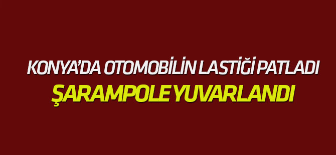 Otomobilin Lastiği Patladı, Şarampole Yuvarlandı: 2 Yaralı