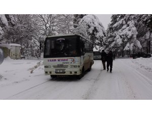 Balıkesir'de kar yağışı