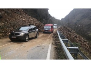 Giresun’da heyelan
