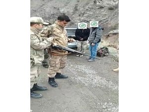 Kaçak avcılar suçüstü kakalandı