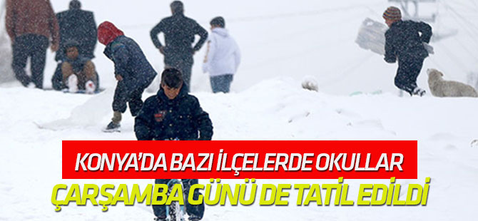 Konya'da bazı ilçelerde okullar yarın tatil!