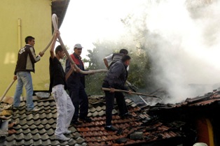 Sebze halinde korkutan yangın