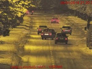 "Drift"ten ehliyetine el konuldu "makas atarken" yakalandı