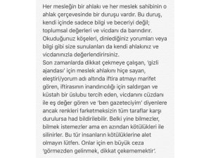 Fatih Terim: “İnsanların kötülüklerine alet olmayın”