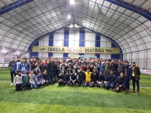 Başkan Karahan, Belediyespor oyuncuları ile bir araya geldi