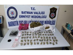 Batman’da 1 kilo 257 gram esrar maddesi ele geçirildi