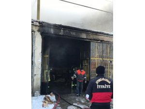 Sobadan sıçrayan kıvılcım yangına neden oldu