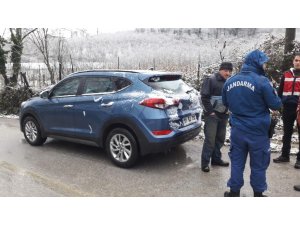 Lüks araca domuz kurşunu sıktılar