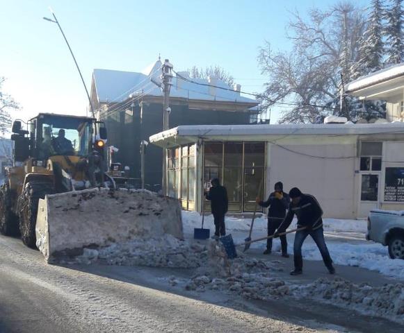 Ereğli’de kar mesaisi